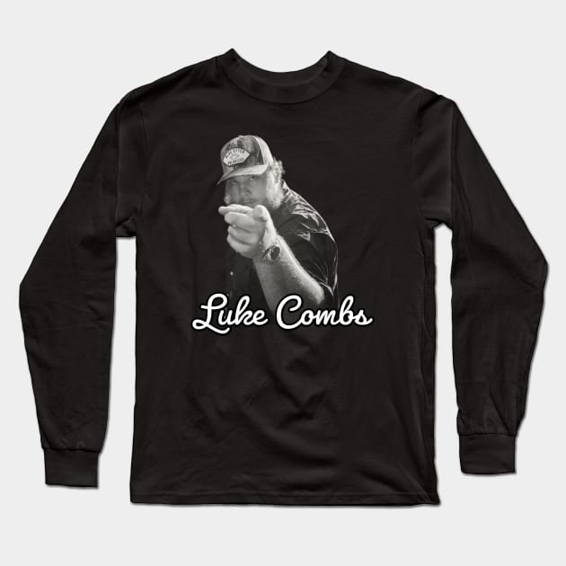 Luke Combs / 1990 Long Sleeve T-Shirt by Nakscil